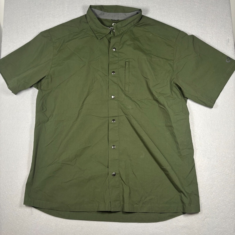 Club Ride Apparel Transit Jersey Men's Size XL Olive Green Vented Cotton Blend